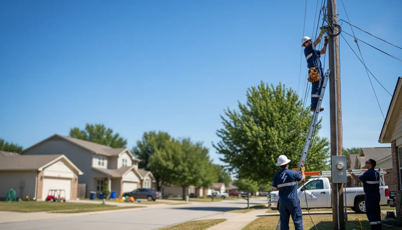 Residential electrician providing installation services in West Springfield, MA